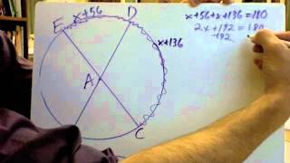 Central angles and arc measures Semicircles or Half Circles [upl. by Ettesus332]