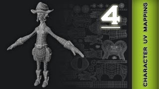 Autodesk Maya 2013 Tutorial  Character UV Mapping Hat Hair Accessories Part 4 [upl. by Anillehs]