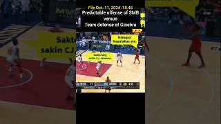 Ginebras team defense vs SMBs predictable offense [upl. by Onivag]