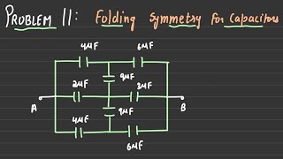 Problem 11  Folding Symmetry for Capacitors  JEE Mains  Advanced  NEET [upl. by Laraine64]