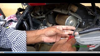 hero maestro air filter cleaning or replacing at home  how to clean Activa air filter at home [upl. by Dyl864]