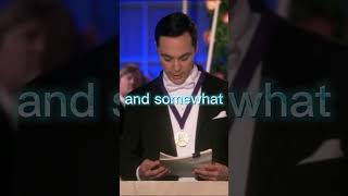 The opening of Sheldon Coopers Nobel Prize acceptance speech bigbang [upl. by Eahsel]