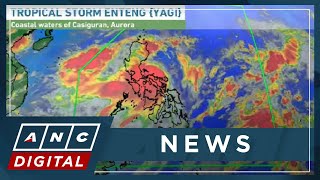 Tropical Storm Enteng makes landfall in Casiguran Aurora  ANC [upl. by Efron]