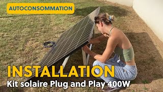 Installation du kit panneau solaire Plug and Play pour lautoconsommation Solaris Go [upl. by Letisha]