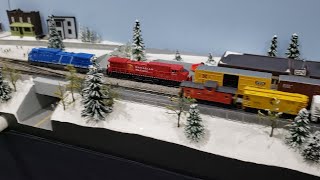 MODEL TRAINS 2024 Montreal Model Train Expo N scale Freight Meet on MaiNe MoNtreal Moodles Layout [upl. by Ianthe771]