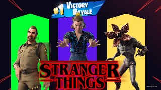 Winning as every Stranger Things skin in Fortnite [upl. by Eita922]