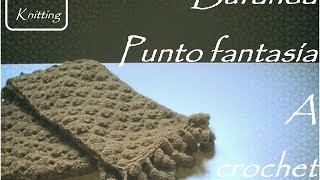 Bufanda a crochet punto fantasía diestro [upl. by Nivahb920]