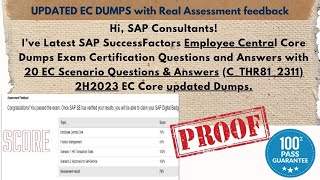 SAP SF Employee Central Latest Exam Cracked Exact paper 80 Ques THR812311 2H2023 updated Dumps 2024 [upl. by Lubbock]