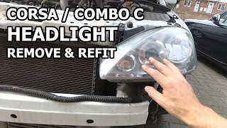 How to Remove amp Refit Corsa  Combo C Headlights [upl. by Fusuy]