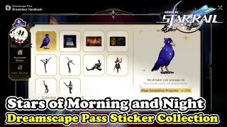 Stars of Morning and Night Sticker Collection Locations Honkai Star Rail Dreamscape Pass Stickers [upl. by Phillane]