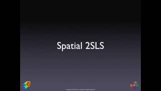 Spatial Two Stage Least Squares II [upl. by Habas]