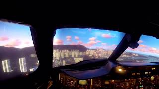 Brooklands Concorde Simulator  Kai Tak [upl. by Ecined]