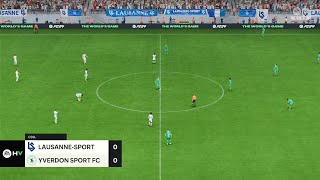 EA Sports FC 24  Lausanne Sport vs Yverdon Sport FC  Switzerland Super League  Gameplay PS5 [upl. by Meadow]