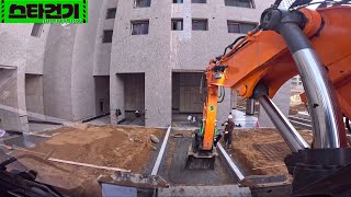 부대토목 이것저것 part10 operator excavator develon dx170w tiltrotator steelwrist 포크레인 🇰🇷 [upl. by Kwabena]