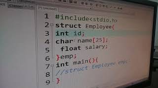 Structure in c easy practical example [upl. by Kall506]