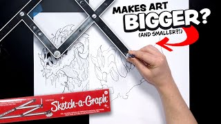 Making Drawings BIGGER or SMALLER  This cheap toy ACTUALLY WORKS [upl. by Nanon]