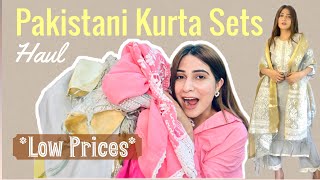 Trendy Kurta Sets Haul  Pakistani suit sets Under Budget kurtaset kurti kurtis hauls [upl. by Leviralc143]