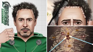 ASMR Big Flakes Dandruff Scratching Animation  Head lice [upl. by Pfeifer]