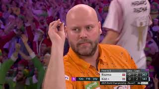 NINEDARTER CHRISTIAN KIST SENDS ALLY PALLY CRAZY 202425 Paddy Power World Darts Championship [upl. by Belsky]