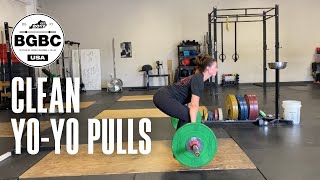 Clean YoYo Pulls  Clean  BG Barbell Club [upl. by Llertnauq]