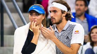 Stefanos Tsitsipas responds to Paula Badosa advice question after axing dad as coach [upl. by Pathe]