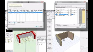 Mehrschichtige Wände in ArchiCAD vs Vectorworks [upl. by Oiligriv]