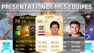 FUT 15 ••► PRÉSENTATION DE MES EQUIPES 1 [upl. by Mathilde]