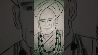 🙏🙏 Kheteshwar Data 🙏🙏kheteshwardata gurukheteshwarmaharaj blackpencil pencilsketch shortvideo [upl. by Ylen92]