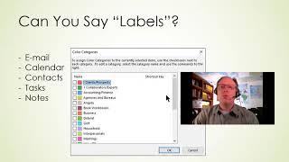 Microsoft Outlook How to use the Categories Labels in All FIVE Primary Outlook Functions [upl. by Peterus146]