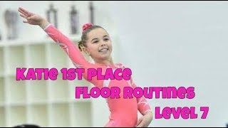 1st place Floor routines  Level 7  Flippin Katie [upl. by Weatherby]