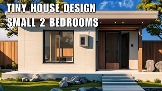 Cozy Tiny House Design  Stunning Small 2 Bedrooms House Design Ideas [upl. by Ahseital725]