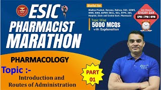 ESIC PHARMACIST MARATHON CLASS 1  Pharmacology 130 ESIC Pharmacist MCQs esicpharmacist 🎯✍️📌🙌👍 [upl. by Barrie798]