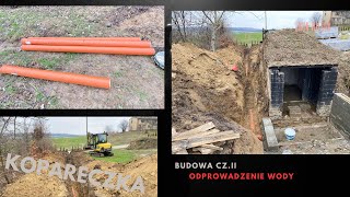 Odprowadzenie Wody deszczowej Zasuwa Burzowa  Budowa czII Minikoparka Yanmar sv26 [upl. by Rehpotsihrc]