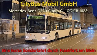 Sound Bus MercedesBenz O530 Citaro G von CityBus Mobil GmbH  GG CB 1028 Voith [upl. by Icyak744]