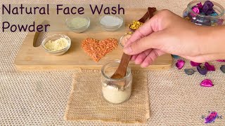 Homemade Natural Face Wash PowderCleanser  DIY Face wash for Bright and Glowing skin [upl. by Yentirb]