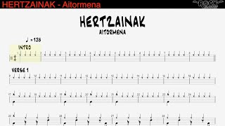 HERTZAINAK  Aitormena DRUM SCORE [upl. by Lybis]