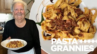 87 year old Betta makes tagliatelle al ragù  Pasta Grannies [upl. by Ellimac132]