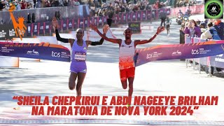 “Sheila Chepkirui e Abdi Nageeye Brilham na Maratona de Nova York 2024” [upl. by Esoj765]