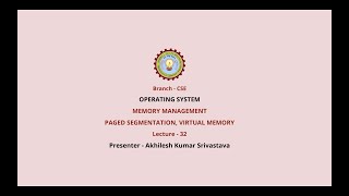 Operating Systems  Memory Management Paged Segmentation Virtual Memory  AKTU Digital Education [upl. by Hannahsohs87]