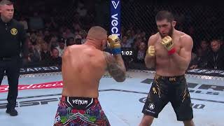 Islam Makhachev vs Dustin Poirier Full fight [upl. by Naitsirc]