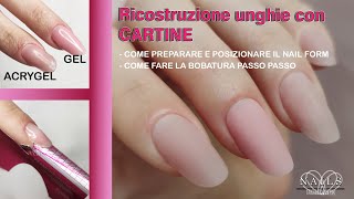 Ricostruzione unghie con CARTINE Gel VS Acrygel [upl. by Hsekin]