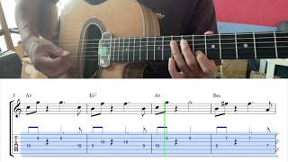 Dinette  Django Reinhardt EASY Theme  Gypsy Jazz Guitar Tabs [upl. by Ettenna]