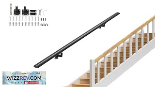 VEVOR Handrail Stair Railing 4 ft Wall Mount Handrails for Indoor Stairs Review [upl. by Aekim]