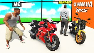 Stealing EVERY YAMAHA R15 From THE SHOWROOM in GTA 5 [upl. by Ahsennek175]