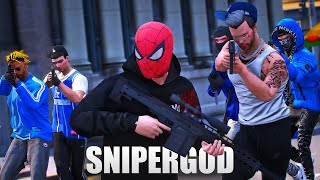 SNIPERGOD AKSI GILA KEI MELINDUNGI KELUARGANYA  GTA 5 ROLEPLAY [upl. by Nalepka]