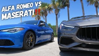 Carbon Fiber Giulia vs Carbon Fiber Ghibli Who Wins [upl. by Robson]