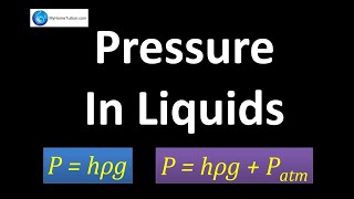 Pressure in Liquids [upl. by Atnoled476]