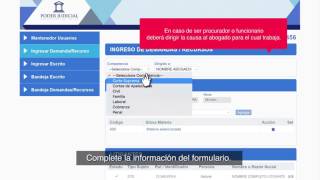 Ley de Tramitación Electrónica Ingreso de demandas y escritos en Oficina Judicial Virtual [upl. by Martinez]