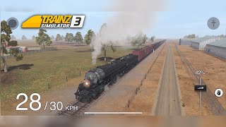 Trainz Simulator 3  GamePlay 2 Articulated Steam Train with Freight and Diesel Train Support [upl. by Gnem579]