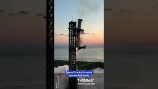 SpaceX rocket booster successfully lands 🤯 [upl. by Chloris]